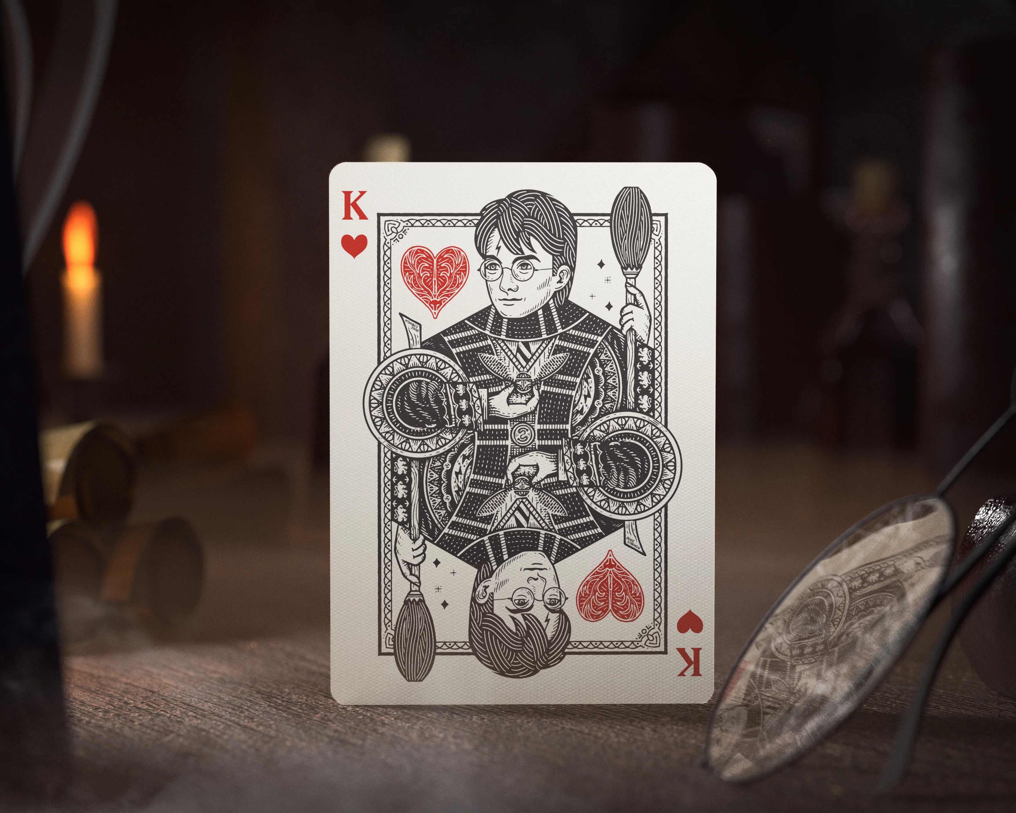 Harry Potter (Gryffindor Red) Playing Cards by Theory11